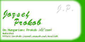 jozsef prokob business card